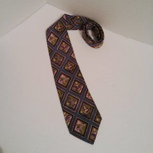 Men's Metropolitan Zebra in Squares 100% Silk Tie